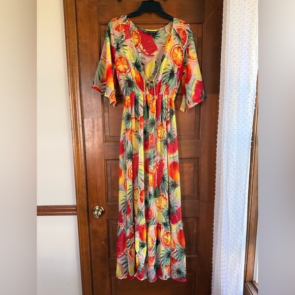America & Beyond Other - America & Beyond Fruit Print Maxi Dress Size S 🍓🍇🍉